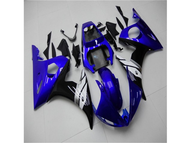 Bleu Blanc Noir Carénage Moto R6 2003-2005 Bleu Blanc Noir Carénage Moto R6 2003-2005
