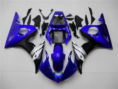 Bleu Blanc Noir Carénage Moto R6 2003-2005