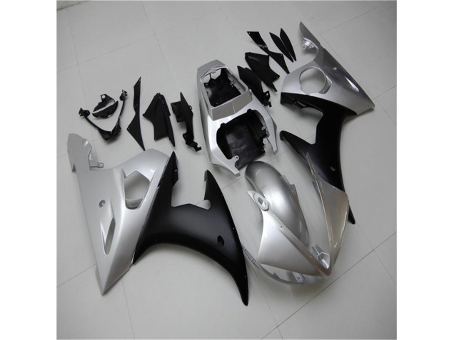 Argent Noir Carénage Moto R6 2003-2005 Argent Noir Carénage Moto R6 2003-2005