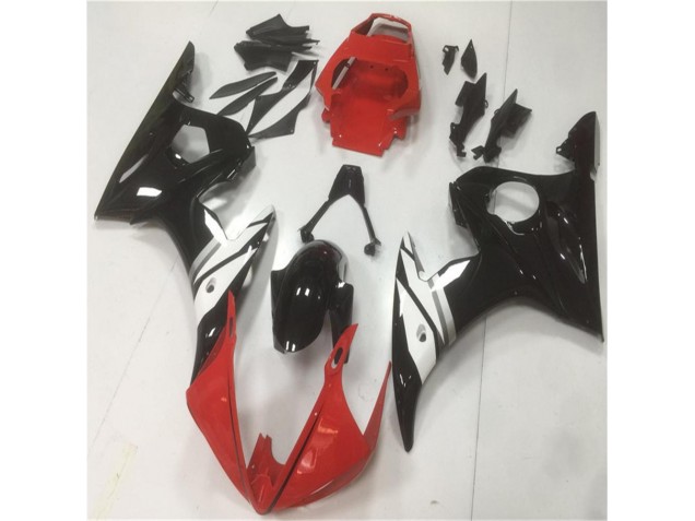 Rouge Noir Blanc Carénage Moto R6 2003-2005
