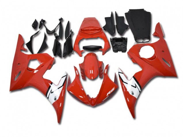 Rouge Blanc Carénages Moto R6 2003-2005