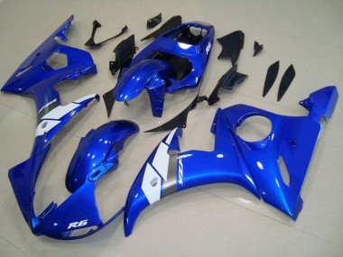 Style OEM Bleu Carénage Moto R6 2003-2005