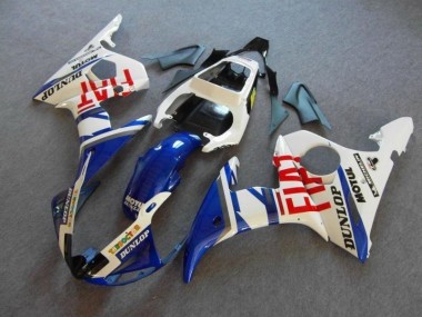 Bleu Blanc Fiat Carénage Moto R6 2003-2005
