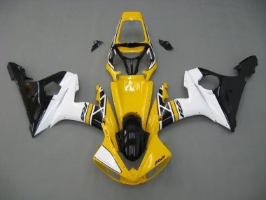 Jaune Blanc Noir Carénage Moto R6 2003-2005