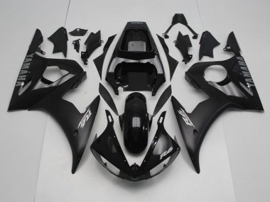 Noir avec Argent Décalque Carénage Moto R6 2003-2005