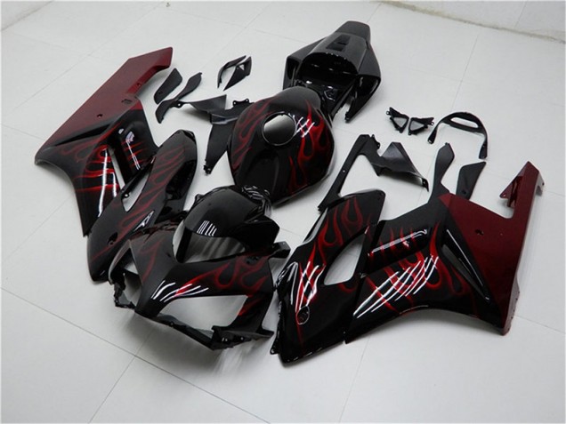 Rouge Noir Carrosserie Moto CBR 1000 RR 2004-2005 Rouge Noir Carrosserie Moto CBR 1000 RR 2004-2005