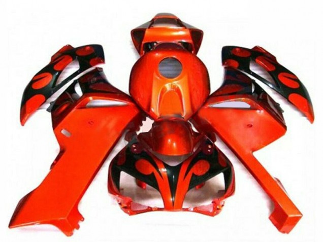 Orange Noir Carénages Moto CBR 1000 RR 2004-2005 Orange Noir Carénages Moto CBR 1000 RR 2004-2005