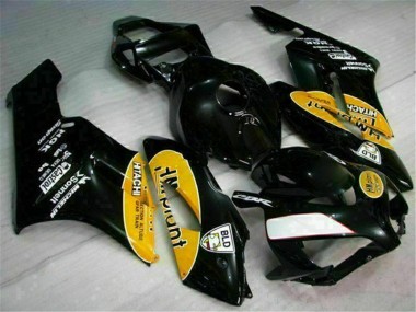 Jaune Noir Carénage Moto CBR 1000 RR 2004-2005