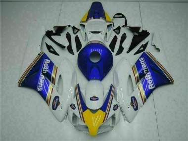 Bleu Blanc Kit Carénages Motos Complet CBR 1000 RR 2004-2005