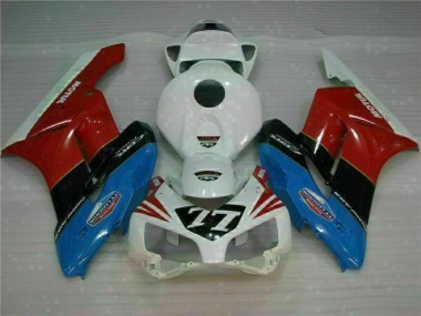 Blanc Rouge 77 Carénage Moto CBR 1000 RR 2004-2005