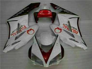 Blanc Rouge Kit Carénages Motos CBR 1000 RR 2004-2005