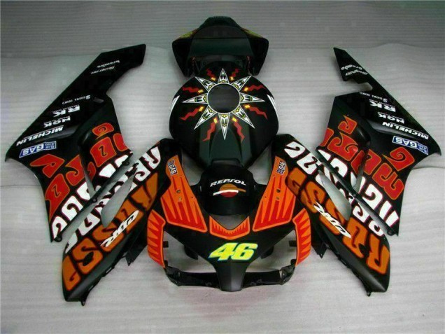 Noir Orange Carénage Moto CBR 1000 RR 2004-2005 Noir Orange Carénage Moto CBR 1000 RR 2004-2005