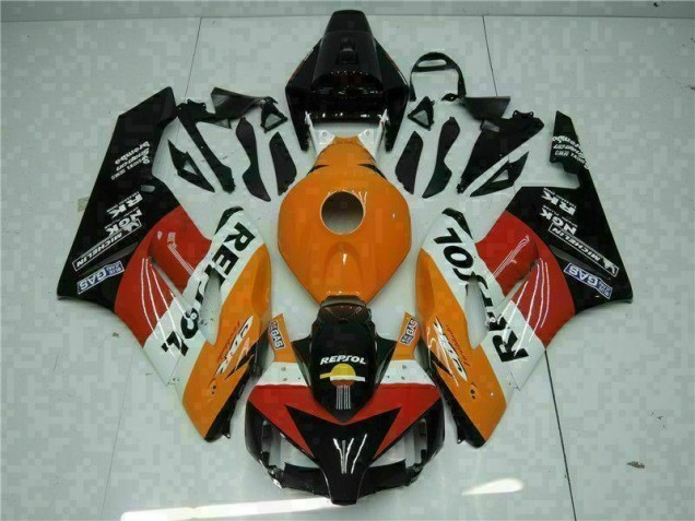 Orange Noir Repsol Carénage Moto CBR 1000 RR 2004-2005