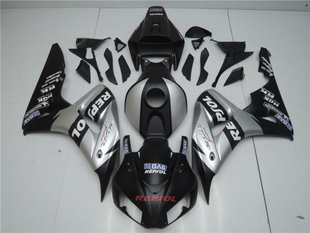 Noir Argent Repsol Carénage Moto CBR 1000 RR 2004-2005 Noir Argent Repsol Carénage Moto CBR 1000 RR 2004-2005