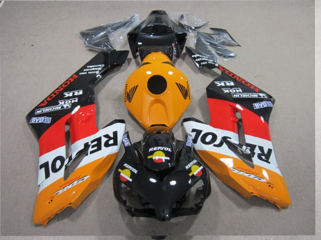 Orange Rouge Repsol Carénage Moto CBR 1000 RR 2004-2005 Orange Rouge Repsol Carénage Moto CBR 1000 RR 2004-2005