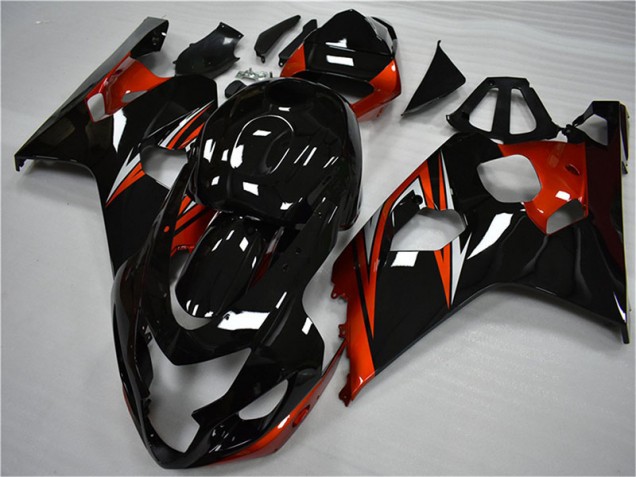 Orange Noir Carénages Moto GSXR 600 / 750 K4 2004-2005 Orange Noir Carénages Moto GSXR 600 / 750 K4 2004-2005