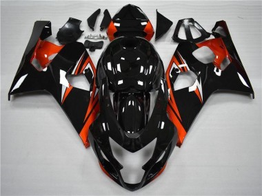 Orange Noir Carénages Moto GSXR 600 / 750 K4 2004-2005