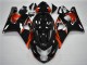 Orange Noir Carénages Moto GSXR 600 / 750 K4 2004-2005 Orange Noir Carénages Moto GSXR 600 / 750 K4 2004-2005