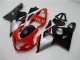 Rouge Noir Carénage Moto GSXR 600 / 750 K4 2004-2005 Rouge Noir Carénage Moto GSXR 600 / 750 K4 2004-2005
