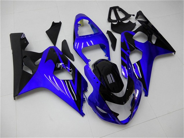 Bleu Noir Carénages Moto GSXR 600 / 750 K4 2004-2005 Bleu Noir Carénages Moto GSXR 600 / 750 K4 2004-2005