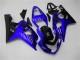 Bleu Noir Carénages Moto GSXR 600 / 750 K4 2004-2005 Bleu Noir Carénages Moto GSXR 600 / 750 K4 2004-2005