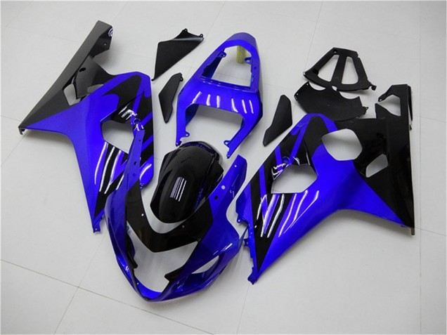 Bleu Noir Carénages Moto GSXR 600 / 750 K4 2004-2005 Bleu Noir Carénages Moto GSXR 600 / 750 K4 2004-2005