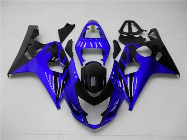 Bleu Noir Carénages Moto GSXR 600 / 750 K4 2004-2005