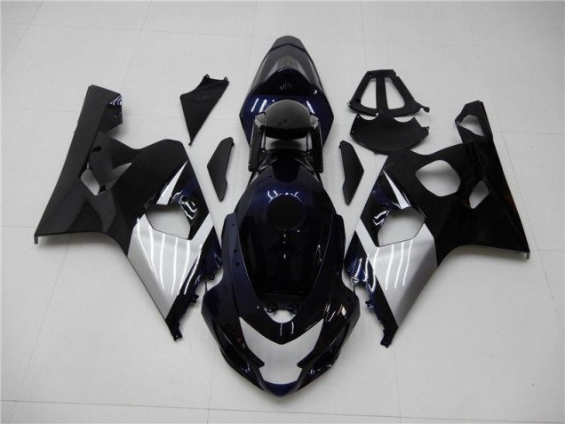 Bleu Argent Carénage Moto GSXR 600 / 750 K4 2004-2005 Bleu Argent Carénage Moto GSXR 600 / 750 K4 2004-2005