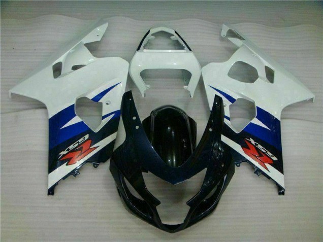 Blanc Noir Carénage Moto GSXR 600 / 750 K4 2004-2005 Blanc Noir Carénage Moto GSXR 600 / 750 K4 2004-2005