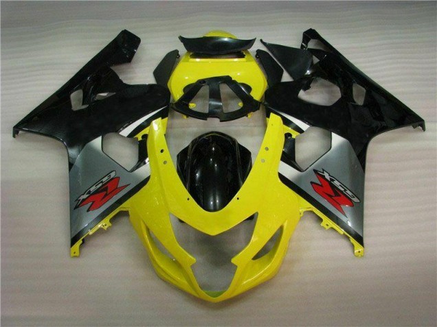 Jaune Noir Carénages Moto GSXR 600 / 750 K4 2004-2005 Jaune Noir Carénages Moto GSXR 600 / 750 K4 2004-2005