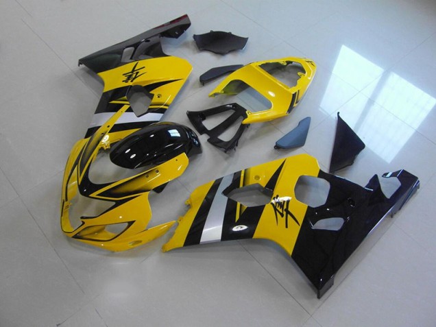 Jaune Noir Carénage Moto GSXR 750 K4 2004-2005