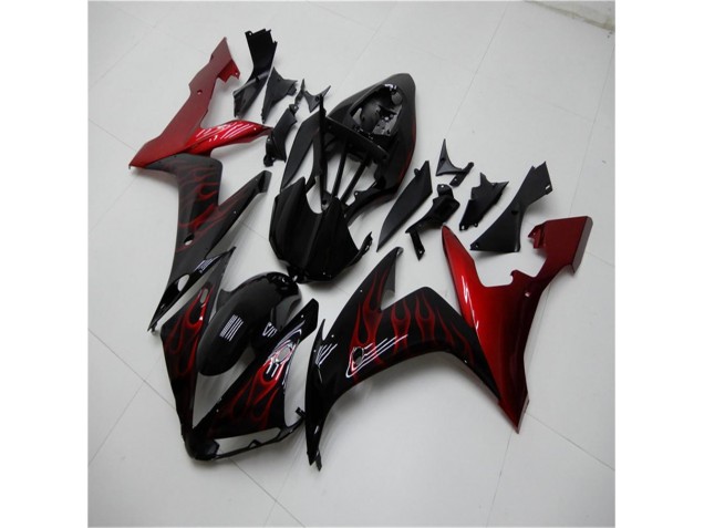 Rouge Noir Carénages Moto R1 2004-2006 Rouge Noir Carénages Moto R1 2004-2006