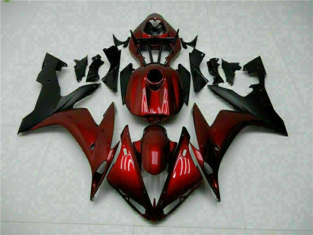 Rouge Noir Carénage Moto R1 2004-2006