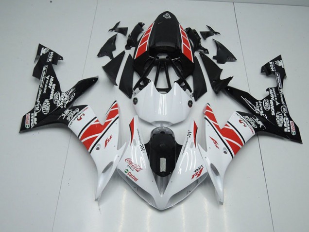 Blanc Noir Décalque Carénage Moto R1 2004-2006