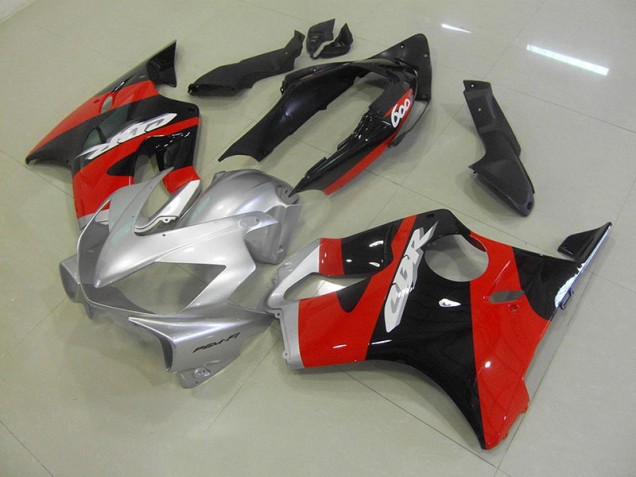 Noir Rouge Argent Carénages Moto CBR 600 F4i 2004-2007 Noir Rouge Argent Carénages Moto CBR 600 F4i 2004-2007