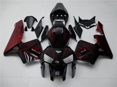 Rouge Flamme Noir Carénage Moto CBR 600 RR 2005-2006