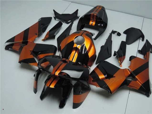 Orange Noir Kit Carénages Motos CBR 600 RR 2005-2006