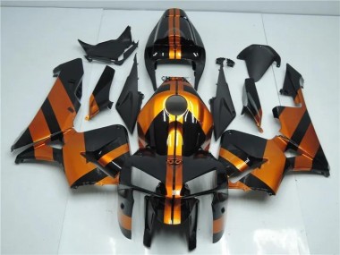 Orange Noir Kit Carénages Motos CBR 600 RR 2005-2006