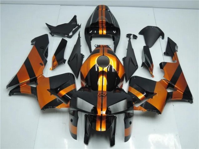 Orange Noir Kit Carénages Motos CBR 600 RR 2005-2006
