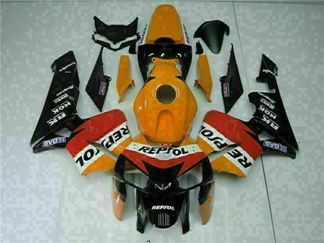 Orange Noir Repsol Carrosserie Moto CBR 600 RR 2005-2006 Orange Noir Repsol Carrosserie Moto CBR 600 RR 2005-2006