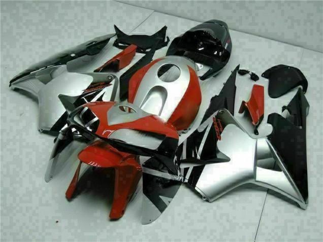 Noir Argent Rouge Carénage Moto CBR 600 RR 2005-2006 Noir Argent Rouge Carénage Moto CBR 600 RR 2005-2006