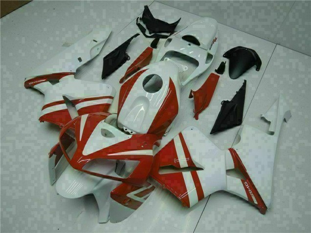 Blanc Rouge Carénages Moto CBR 600 RR 2005-2006