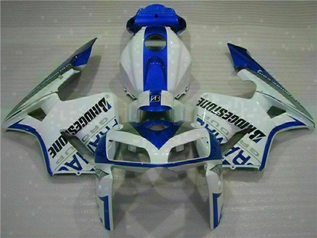 Blanc Bleu Carrosserie Moto CBR 600 RR 2005-2006 Blanc Bleu Carrosserie Moto CBR 600 RR 2005-2006