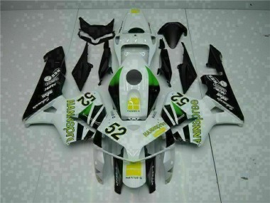 Blanc Jaune Vert 52 Carénage Moto CBR 600 RR 2005-2006