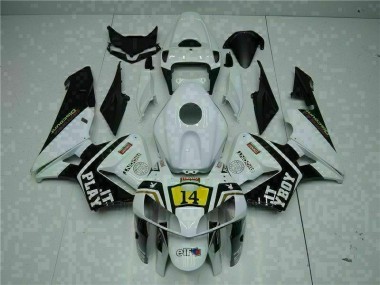 Blanc Playboy 14 Carénage Moto CBR 600 RR 2005-2006