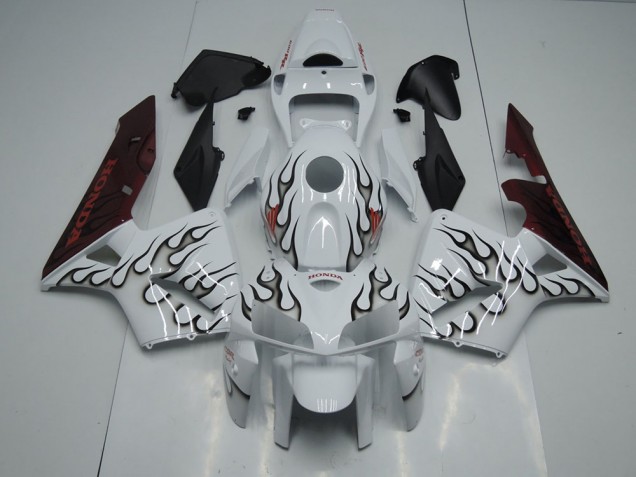 Noir Flamme Carénage Moto CBR 600 RR 2005-2006 Noir Flamme Carénage Moto CBR 600 RR 2005-2006