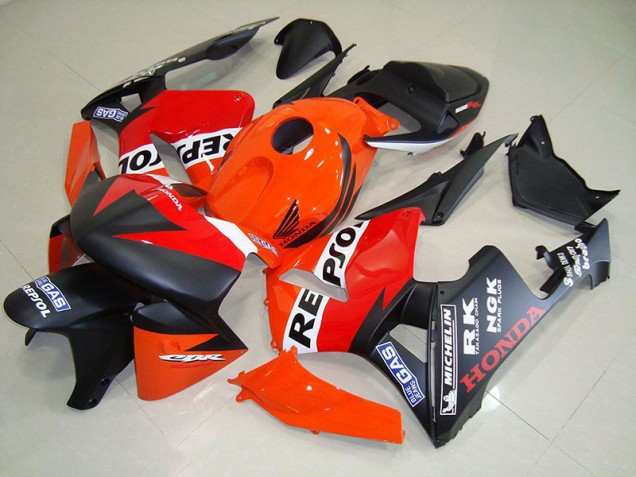 Noir Mat Repsol Courses Carénage Moto CBR 600 RR 2005-2006