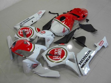 Blanc Nacré Lucky Strike Carénage Moto CBR 600 RR 2005-2006