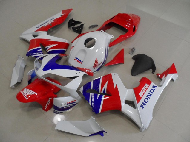 Blanc Bleu Rouge Motul HRC Carénage Moto CBR 600 RR 2005-2006
