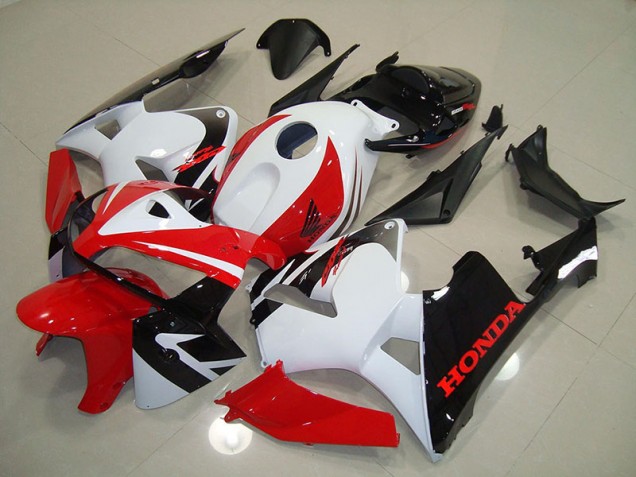 Rouge Blanc Noir Carénage Moto CBR 600 RR 2005-2006